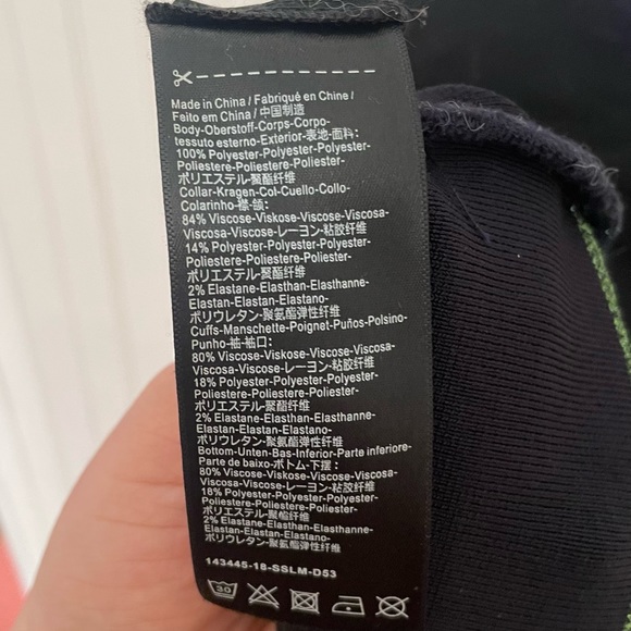 Scotch and Soda Black Sporty Blouse with Glitter Stripe Elastic - Picture 6 of 6